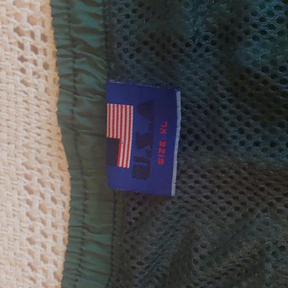 Vintage USA green swim trunks size men's XL - Picture 3 of 7